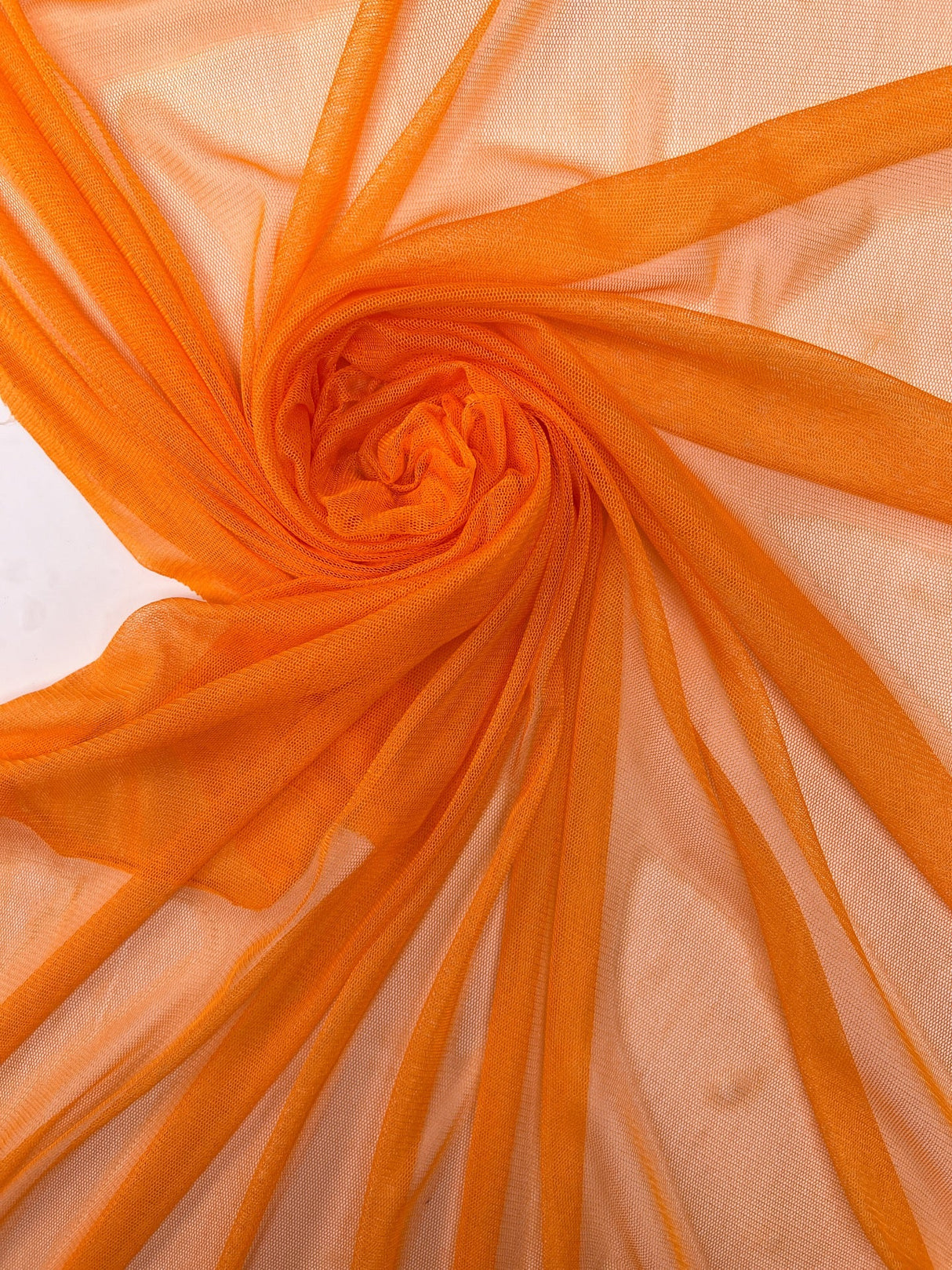 Silk Mesh Orange Stretch