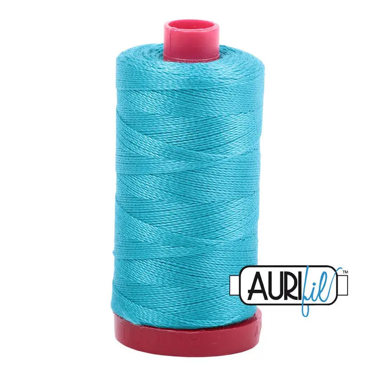 Cotton Thread 12wt Turquoise Large Spool