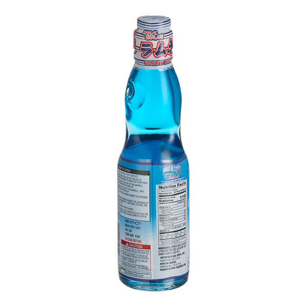 Hana Ramune Blue Hawaii Soda 6.7 fl. oz. - 24/Case