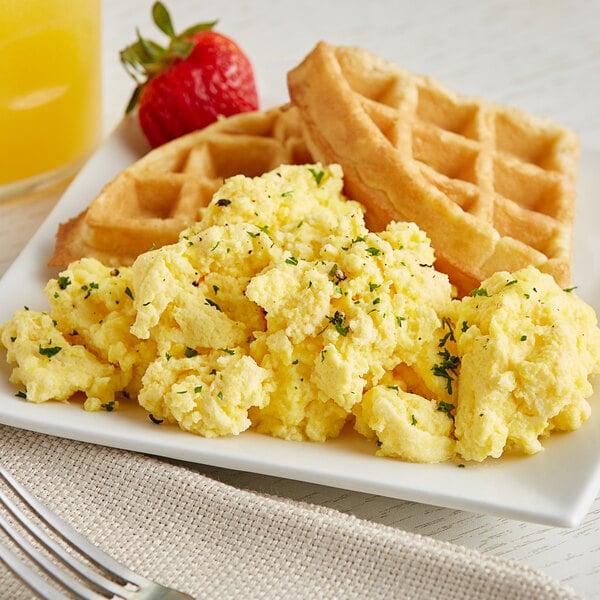 Papetti's Frozen Cook-in-Bag Traditional Liquid Scrambled Egg Mix 5 lb. - 6/Case