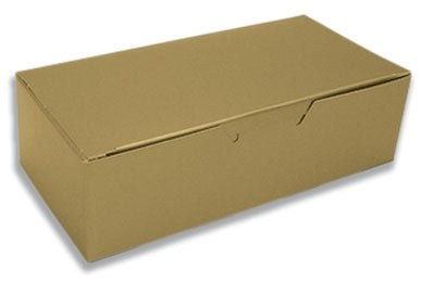 Cajas de Dulces con Brillo Dorado de Una Libra - Paquete de 5