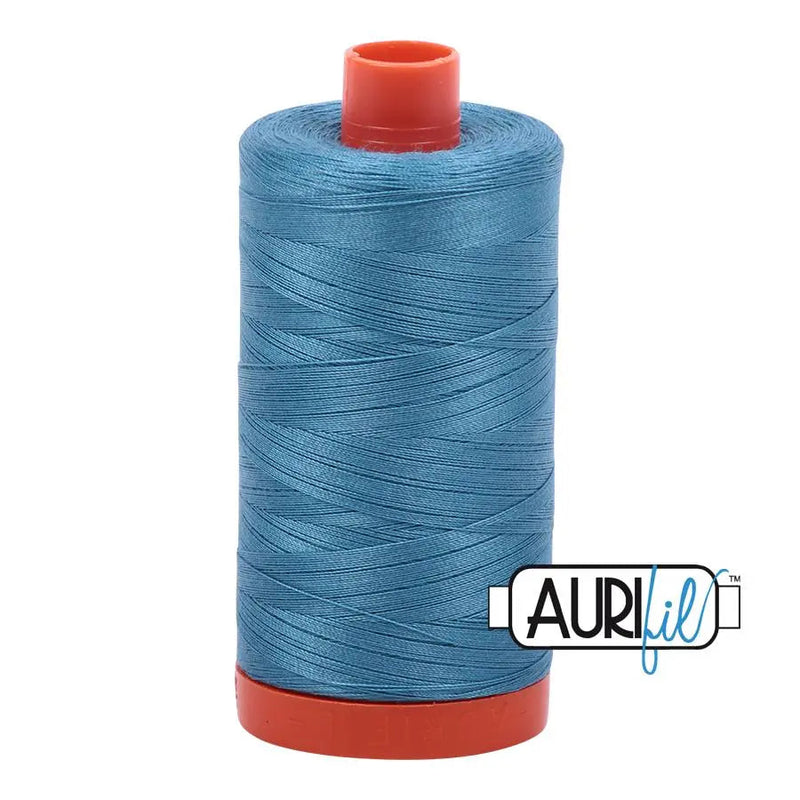 Cotton Thread 50wt Teal Aurifil Large Spool