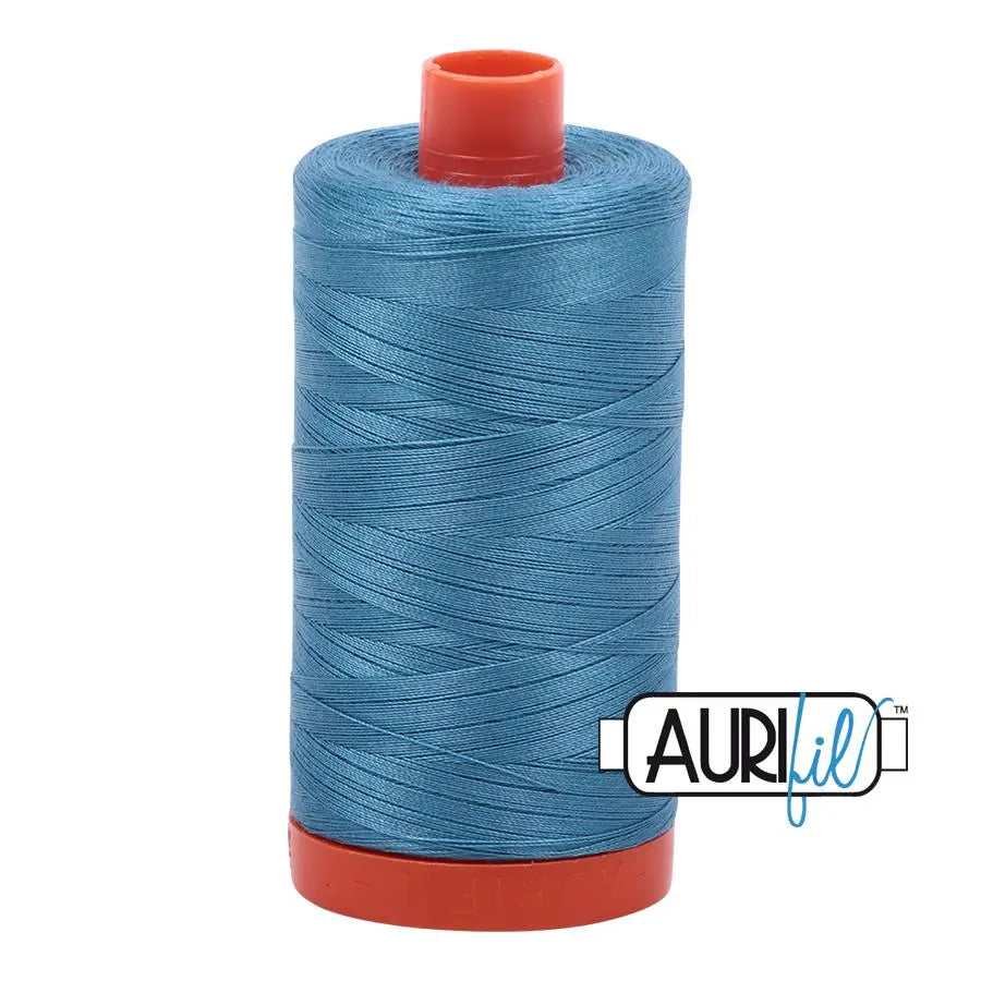 Cotton Thread 50wt Teal Aurifil Large Spool