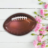 8 Count Football Shaped Paper Plates for Tailgate Party Food and Game Day Meals 11"