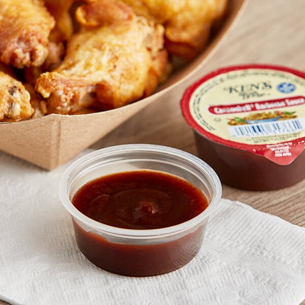 Ken's Foods Cannonball BBQ Sauce Cup 1.25 oz. - 100/Case