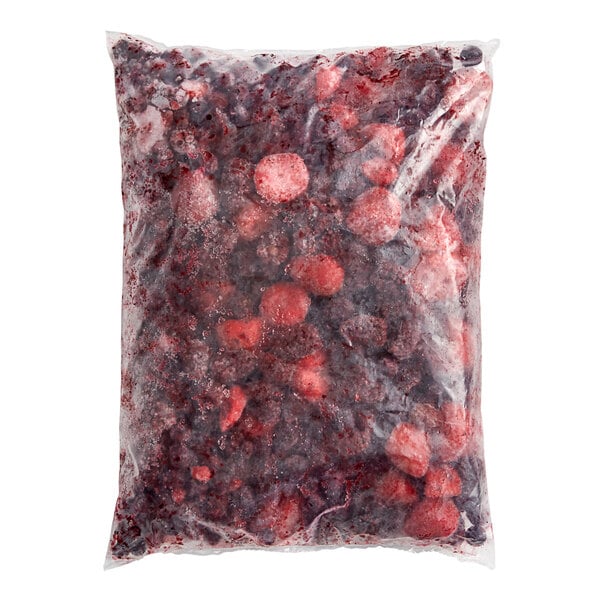 Simplot Simple Goodness IQF Triple Berry Blend 5 lb. - 4/Case