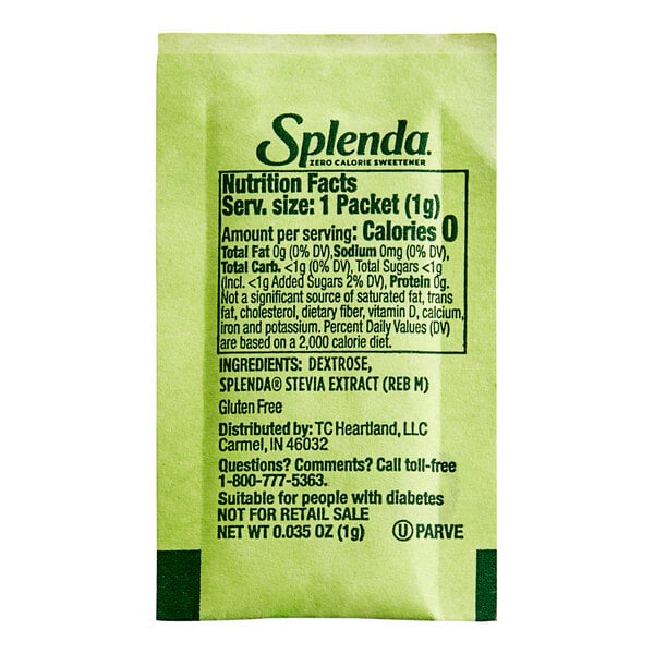 Splenda Stevia Packet 1 Gram - 500/Case