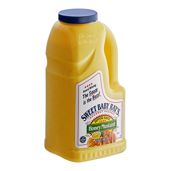 Sweet Baby Ray's Honey Mustard Dipping Sauce 0.5 Gallon - 4/Case