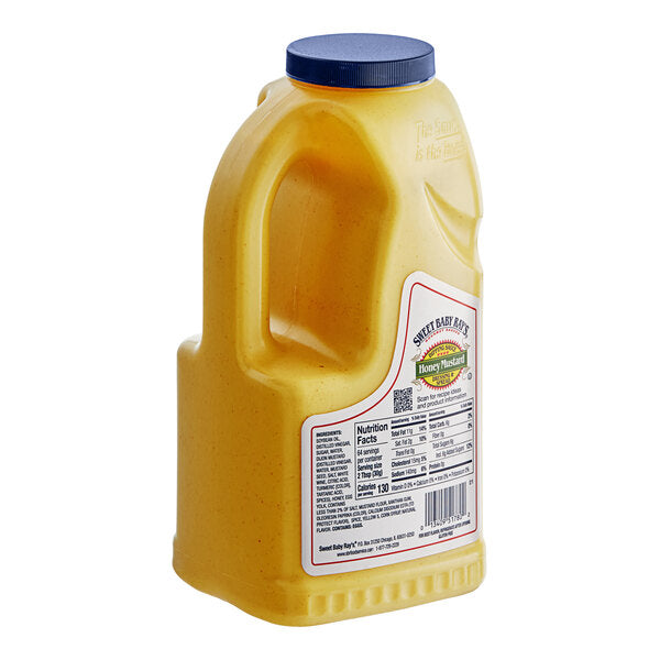 Sweet Baby Ray's Honey Mustard Dipping Sauce 0.5 Gallon - 4/Case