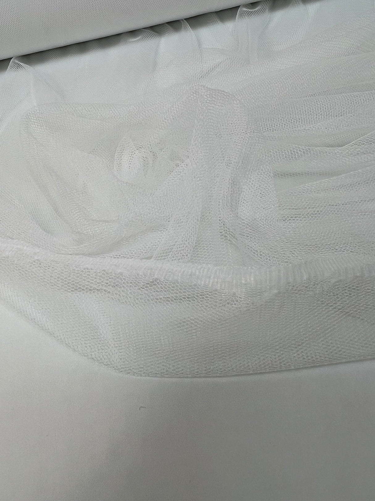 White Polyester Mesh Fabric