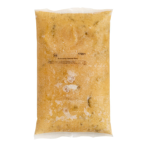 Blount Fine Foods Broccoli and Cheddar Cheese Soup 4 lb. - 4/Case