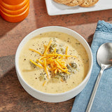 Blount Fine Foods Broccoli and Cheddar Cheese Soup 4 lb. - 4/Case