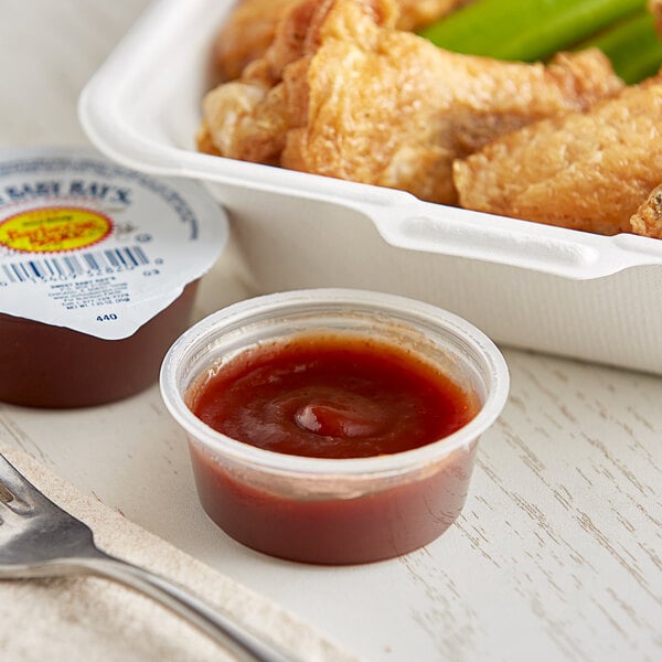 Sweet Baby Ray's Original BBQ Sauce Cup 1.25 oz. - 100/Case