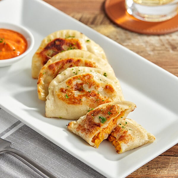 Jaju Sweet Potato and Caramelized Onion Pierogies - 50/Case