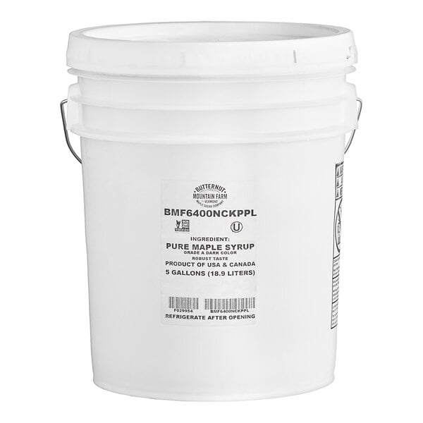 Butternut Mountain Farm Grade A Dark Pure Maple Syrup 5 Gallon