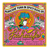 Fishwife Albacore Tuna in Spicy Olive Oil 3.2 oz. Can - 12/Case