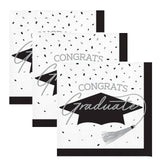 Creative Converting School Spirit White Graduation Dinner Napkins – 108ct