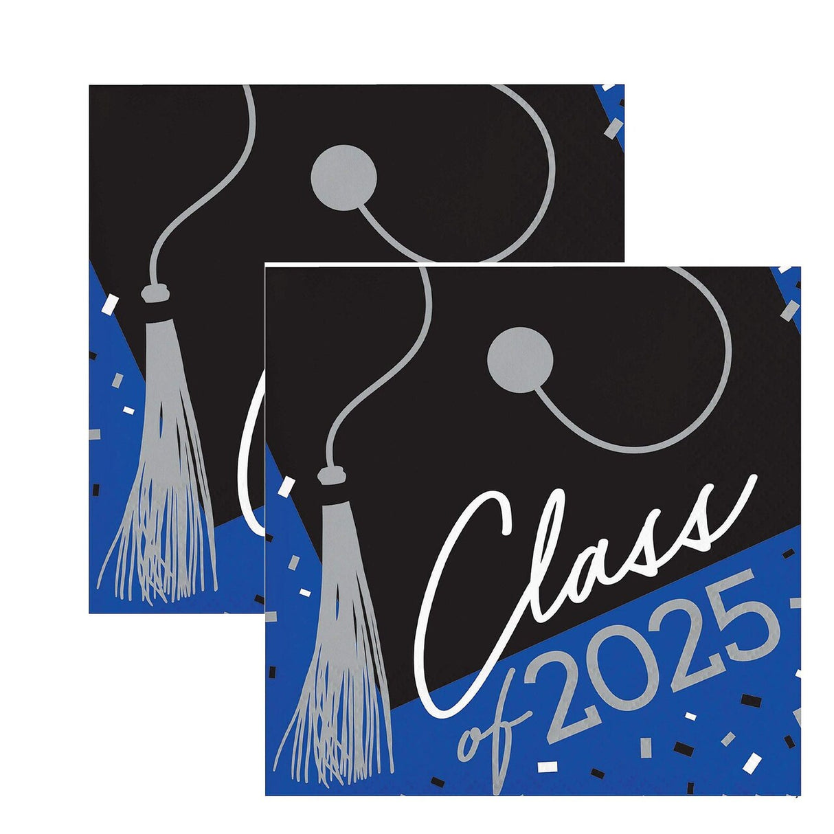 Creative Converting School Spirit Blue Class of 2025 Paper Beverage Napkins, 108 ct.