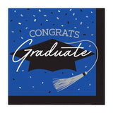 Creative Converting School Spirit Blue Graduation Dinner Napkins – 108ct