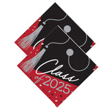 Creative Converting School Spirit Red Class of 2025 Paper Beverage Napkins, 108 ct.