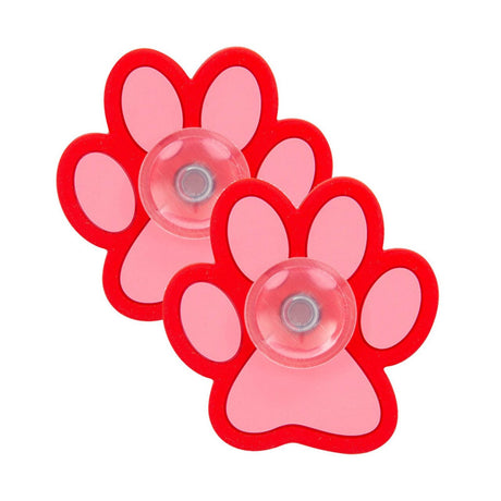 12-Pack 2 1/4" Bright Red Paw Print Fidget Spinners