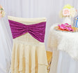 Ruffled Crushed Velvet Chair Band Sample