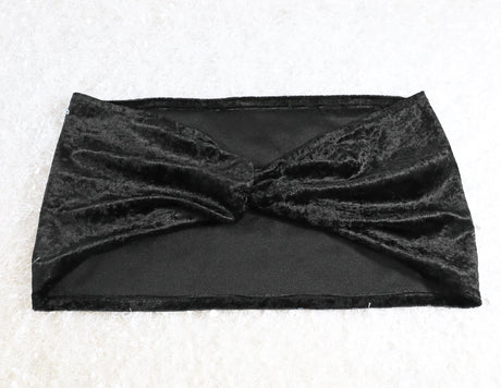 Ruffled Ice Crushed Velvet Chair Band Sample