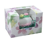 Quarter Pound Watercolor Daisy Egg Candy Boxes - 5 Pack