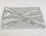 Ruffled Ice Crushed Velvet Chair Band Sample