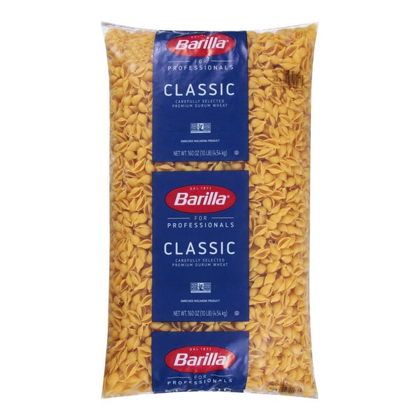 Barilla 20 lb. Medium Shell Pasta