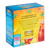 Twinings Unsweetened Black Lemon Iced Tea Bags - 432/Case