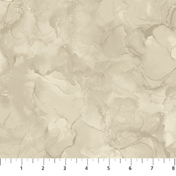 Cotton Print Mirage Taupe Fabric 43/44"