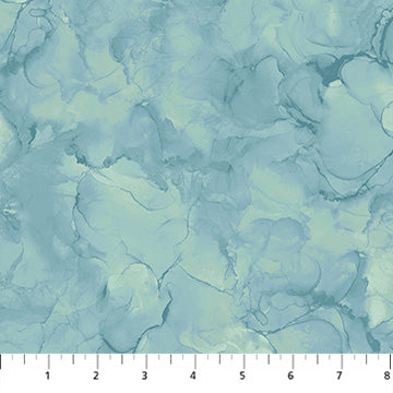 Cotton Print Mirage Sea Glass Fabric 43/44"