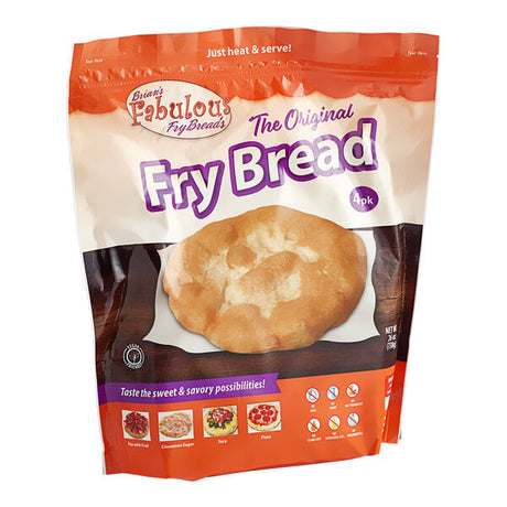Brian's Fabulous FryBreads 8 1/2" Large Fry Bread - 32/Case