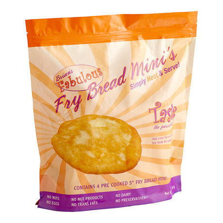 Brian's Fabulous FryBreads 5" Mini Fry Bread - 48/Case