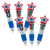 3 1/2" Micro Patriotic Plastic Shuttle Pens 12 Pc.