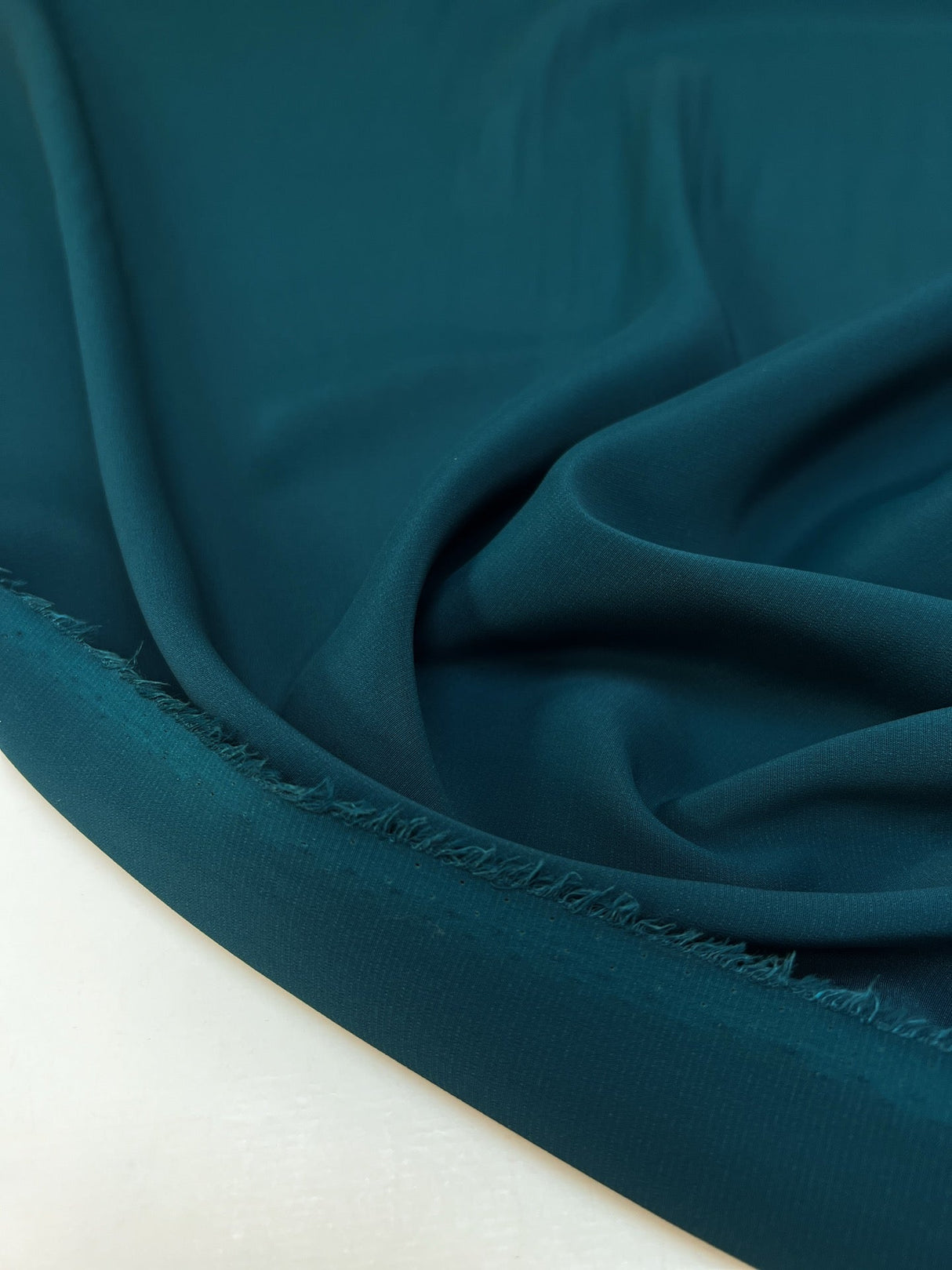 Crepe Woven Fabric Green Blue