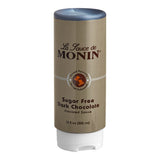 Monin Sugar-Free Dark Chocolate Flavoring Sauce 12 fl. oz. - 6/Case