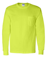 Gildan® Ultra Cotton Long Sleeve Crew-Neck Pocket T-Shirt