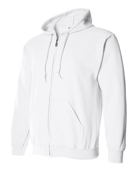 Sudadera con capucha y cremallera completa Gildan Heavy Blend - Forro polar cálido de manga larga