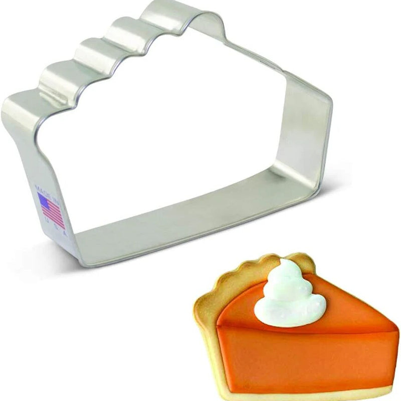 Ann Clark Pumpkin Pie Slice Cookie Cutter 4.5" Cake layers