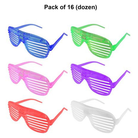 Flashing Slotted Sunglasses