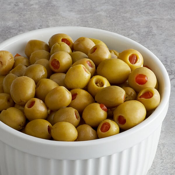 Salad Olives with Pimentos 9 lb. (5 lb. Dr. Wt.) - 4/Case