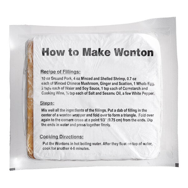 Twin Marquis 3 1/2" Square Hong Kong-Style Wonton Wrappers 14 oz. - 16/Case