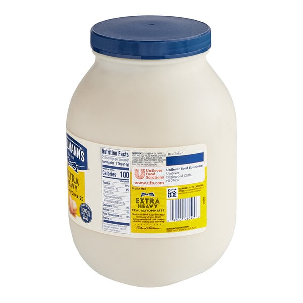Hellmann's Extra Heavy Mayonnaise 1 Gallon Container - 4/Case