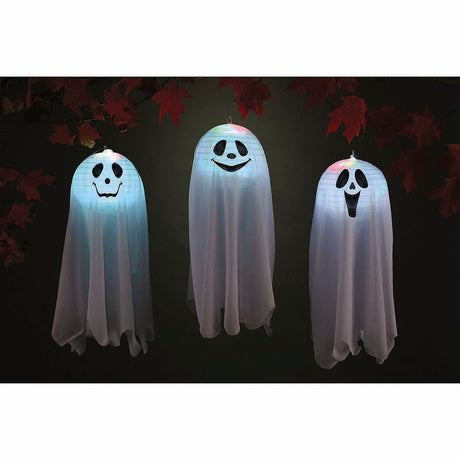 18" Light-Up Color Change Happy Pop-Open Ghost