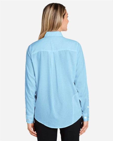 HUK® Women’s Long Sleeve Performance Shirt UPF 30+ Protection with Button Roll-Up Sleeves
