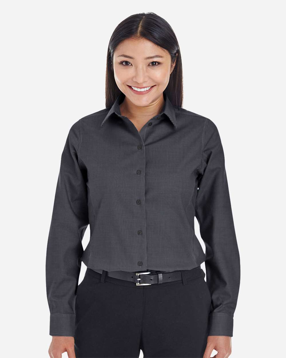 Devon & Jones® Women’s Classic Dobby Dress Shirt Tailored Fit Non-Iron Office & Formal Style
