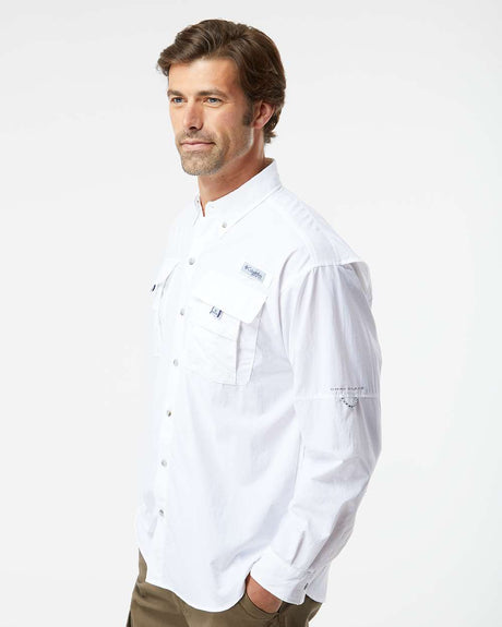 HUK® Men’s Bahama Outdoor Shirt Moisture Wicking Sun Safe Button Up Fishing Top