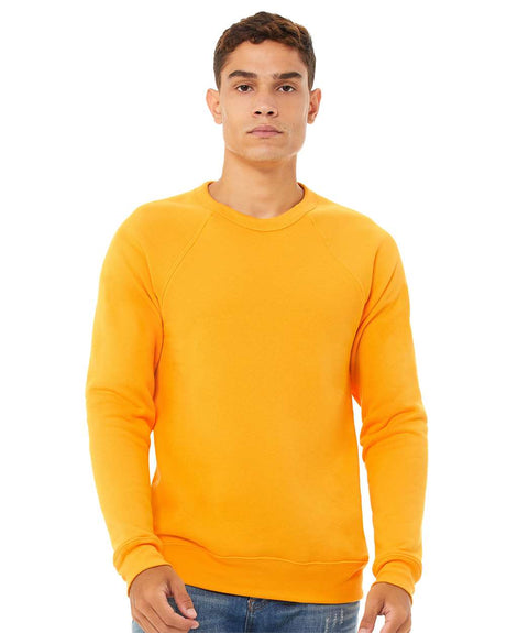 BELLA + CANVAS 3901 unisex sponge fleece raglan sweatshirt with soft fleece